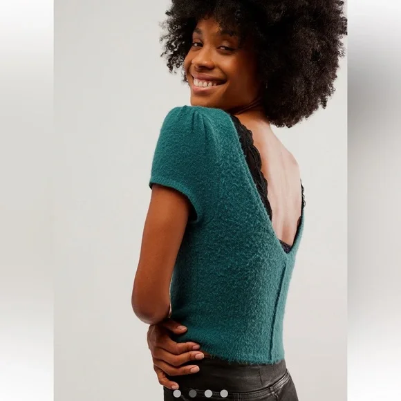 Free People Keep Me Warm Crop Top - Picture 2 of 10